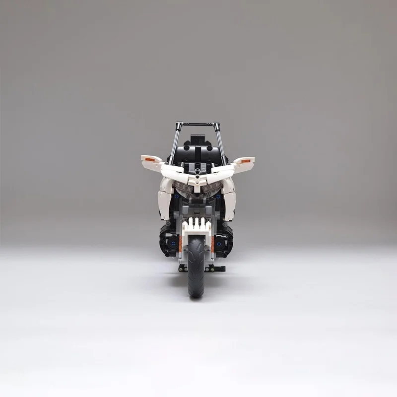 1290 elementów MOC Japońskie Samochody Gold Wing 1:7 Biały Model Techniczny Zabawka Klocki Prezent Świąteczny Architektura DIY Kreatywne Klocki dla Dzieci