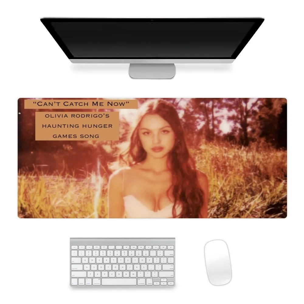 Singer O-Olivia R-Rodrigo The Hunger Games Mousepad Office Large Small Mouse PC Computer Game Keyboard Rubber Anti-Slip Mice Mat