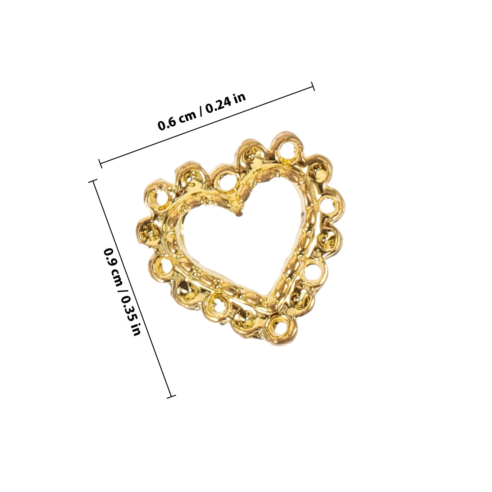 Breloques pour ongles en forme de cœur, 60 pièces, décorations de manucure mignonnes pour femmes, fournitures de Nail Art, petites pierres précieuses pour faux ongles naturels