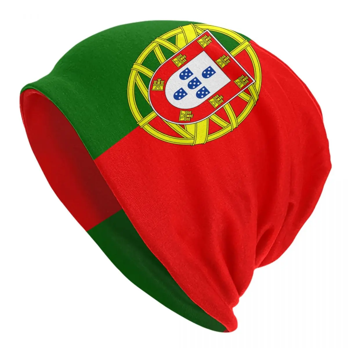 Portugal Flag Bonnet Hat Cool Street Skullies Beanies Hats Unisex Warm Multifunction Cap