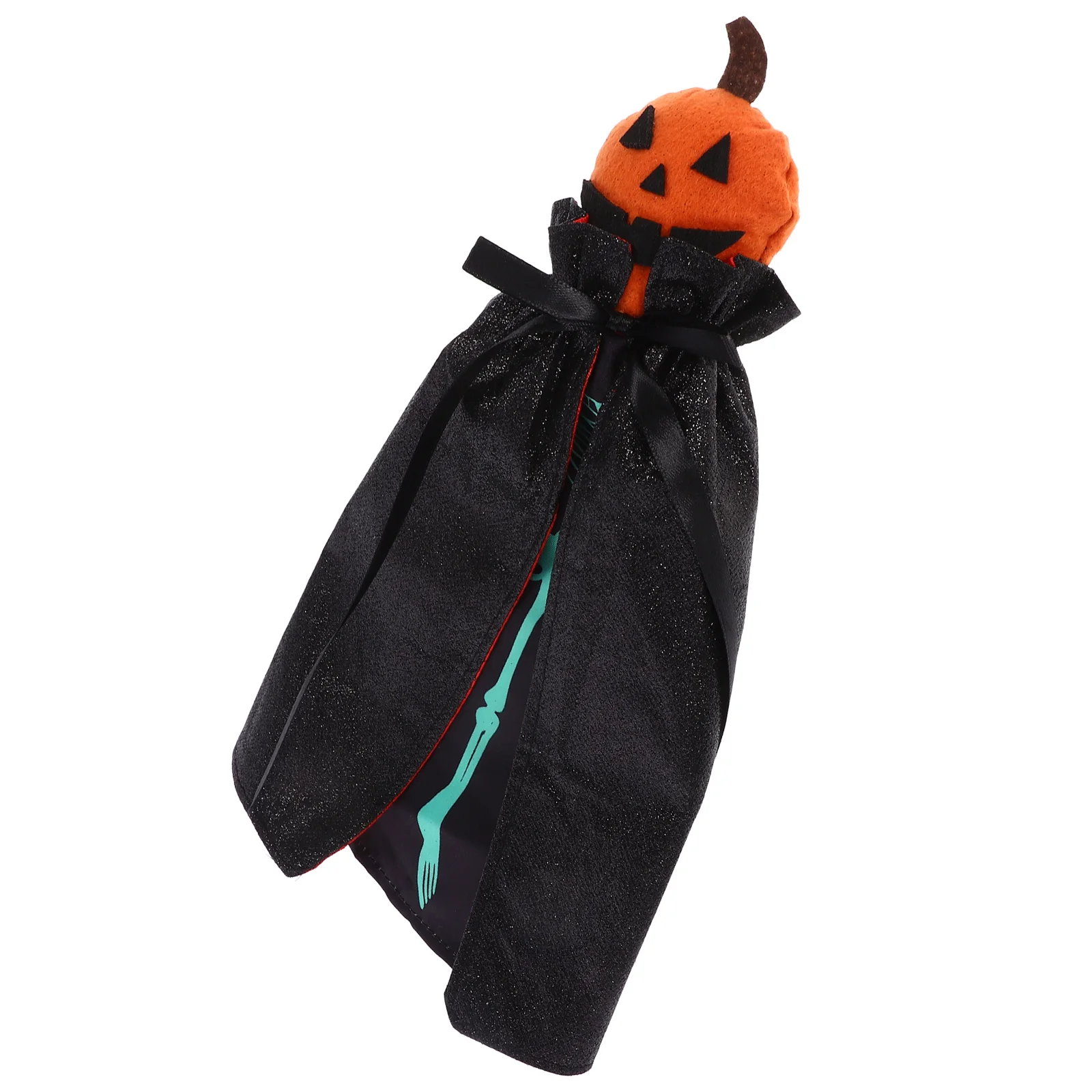 

Halloween Wine Bottle Cover Vampire Pumpkin Cape Decorative Hat For Party Reusable Wine Accessory Bar Tool Kitchen Barware