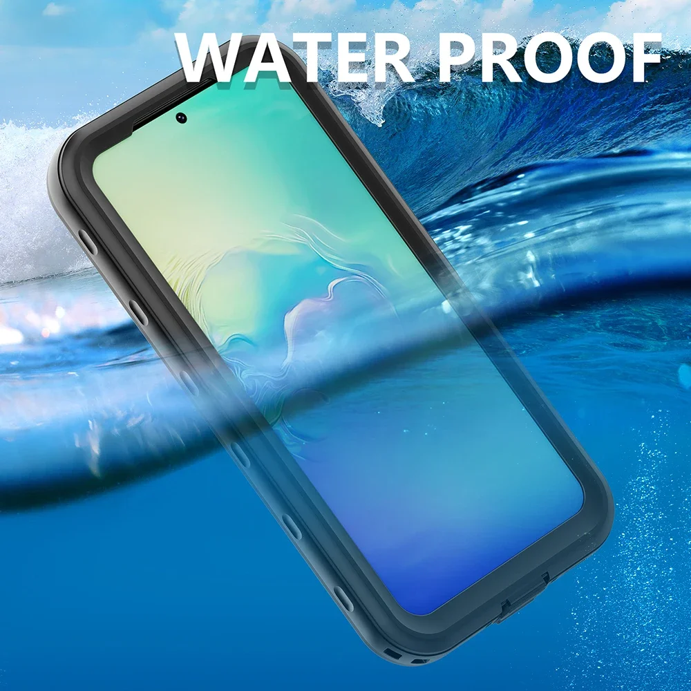 IP68 Waterproof Case Diving Swim Back Cover 360 Protect Case For Samsung Galaxy A34 5G A54 5G A53 5G A12 5G A22 5G A51 4G A24 4G