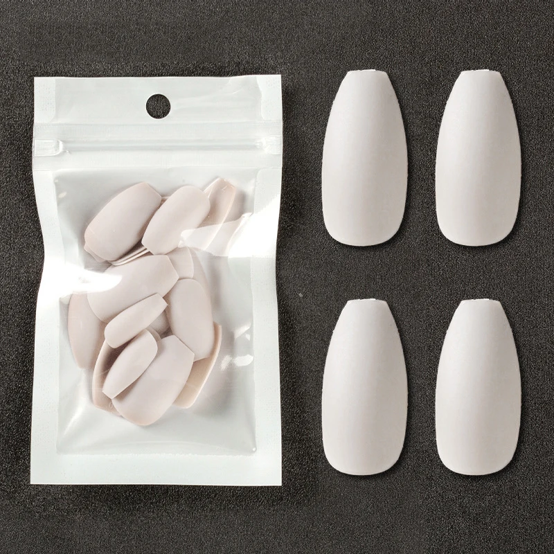 24pcs Matte Short False Nails Press On Nails Top Forms For Nails Coffin Nail Tips Nails Fake Manicure Reusable False Nails