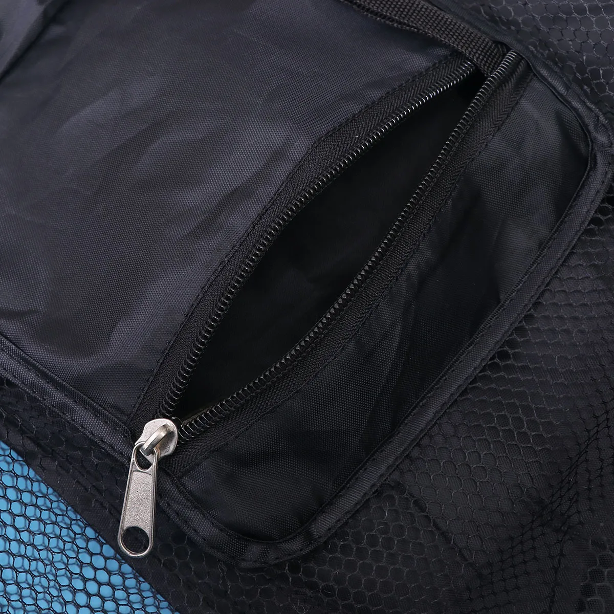 

Kids Black Foldable Beach Mesh Bag Backpack Sand Shell Organizer Heavy Duty Handles Drawstring Mesh Tote for Pool Swimming