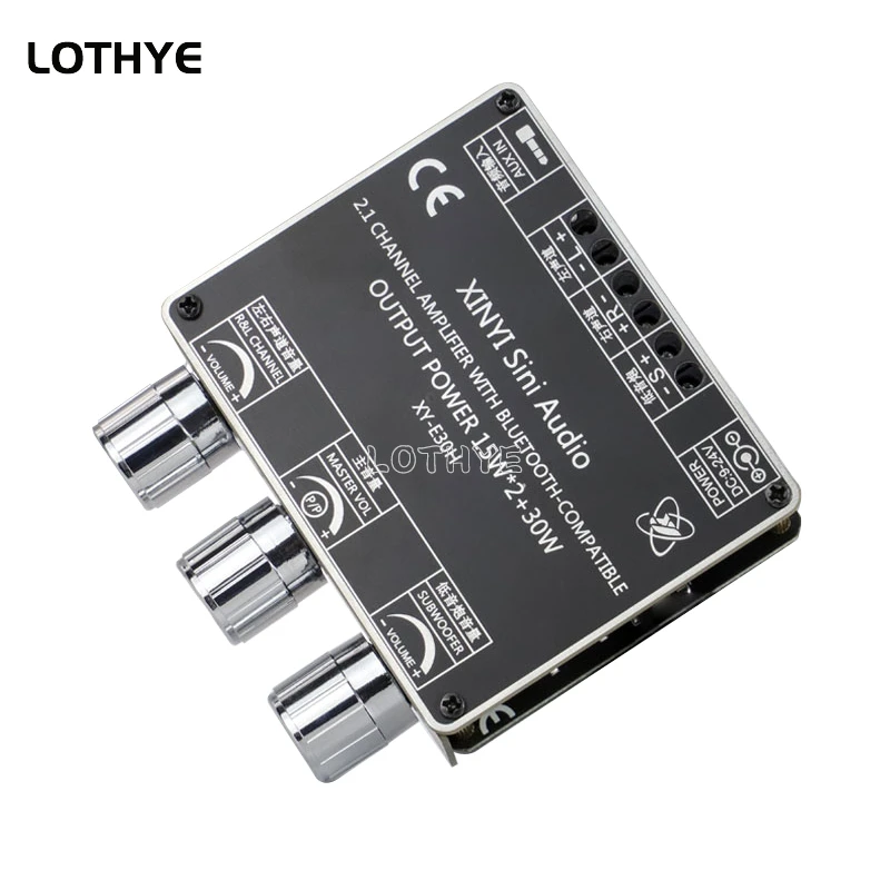 2.1 Channel Bluetooth compatible Audio Power Amplifier Board Module High And Low Bass Subwoofer App Stereo Theater Music