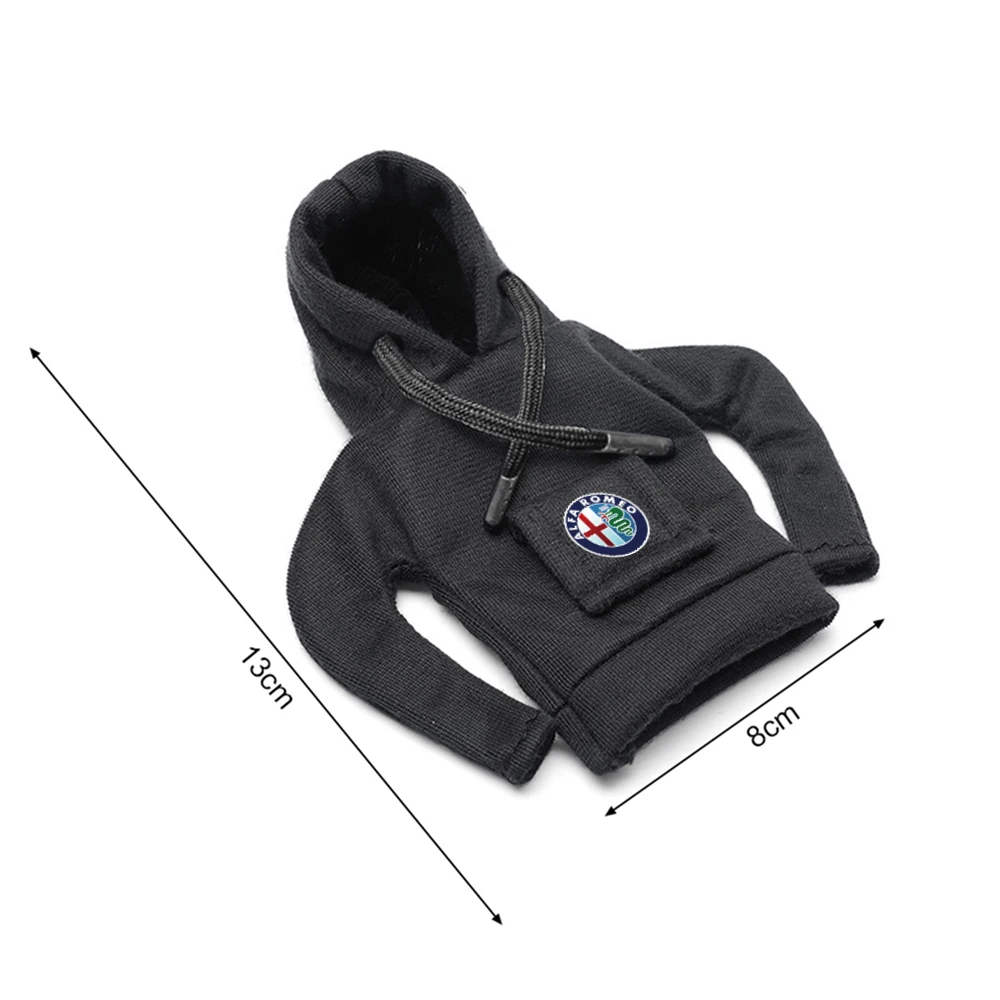 Car Hoodie Change Speed Lever Sweatshirt Handle Gear Shift Knob Cover For Alfa Romeo Giulia 147 156 Giulietta 159 Stelvio Tonale