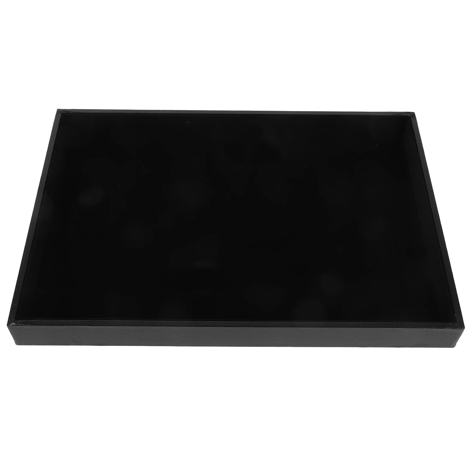 

Jewelry Organizer Tray Black Flannel Display Tray for Rings Earrings Necklaces Bracelets Desktop Jewelry Storage