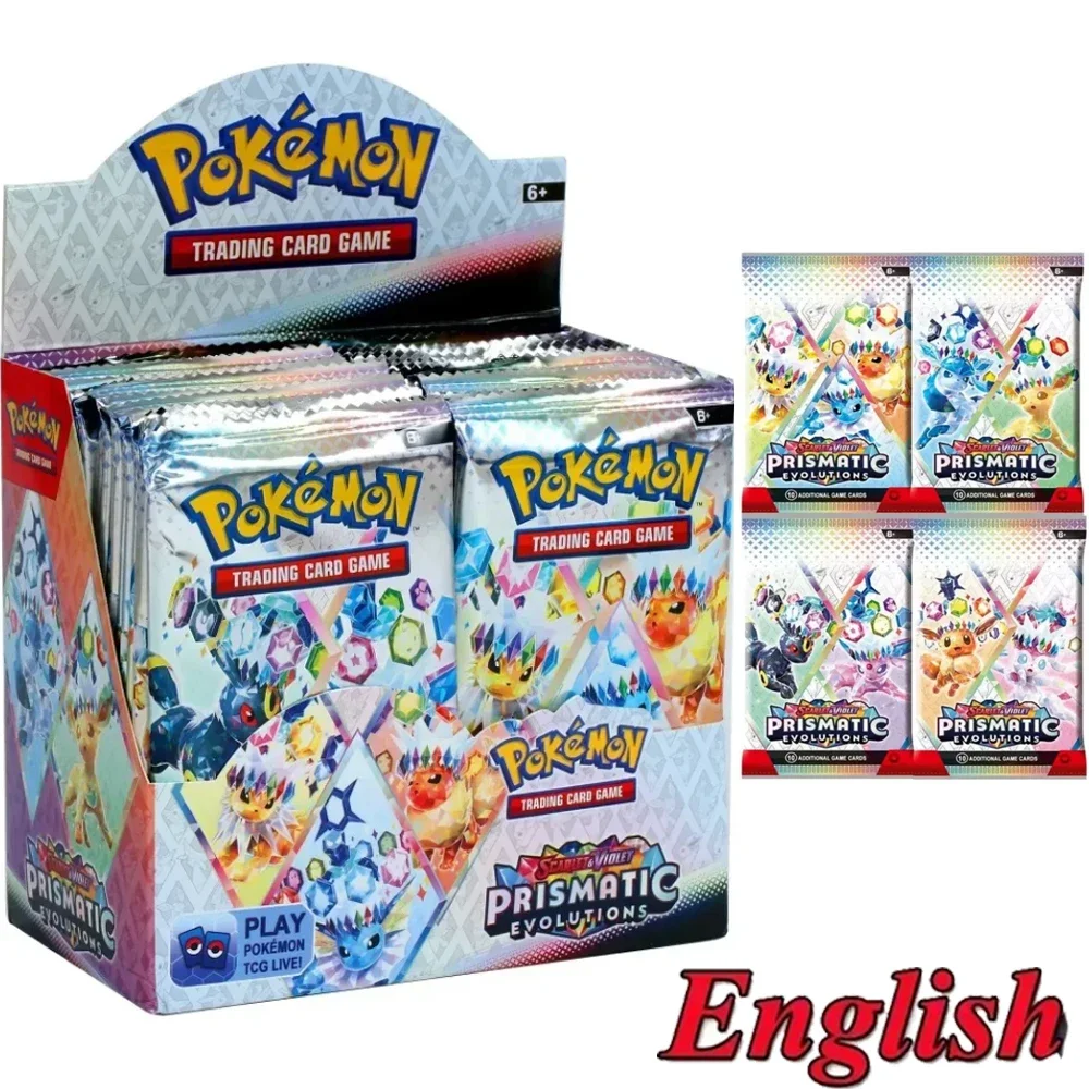 Jeu de cartes Pokemon Franch anglais espagnol, MEGA EVOLUTION SCARLET & VIOLE 151, Booster prismatique, cartes de Transaction de combat
