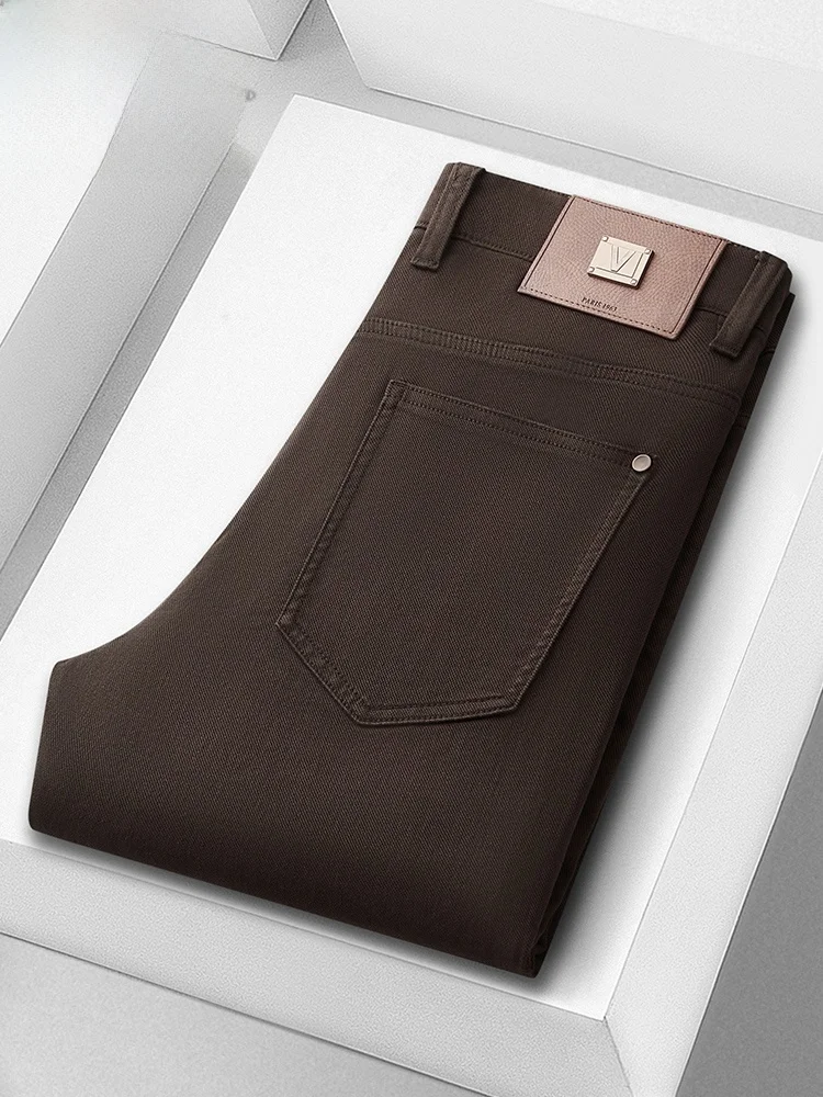 

Bla Straight Leg Busin Casual Men's Jeans TUCANO Woodpeer mid Waist Cotton Stretch Denim Luxury Faion Autumn Winter ...