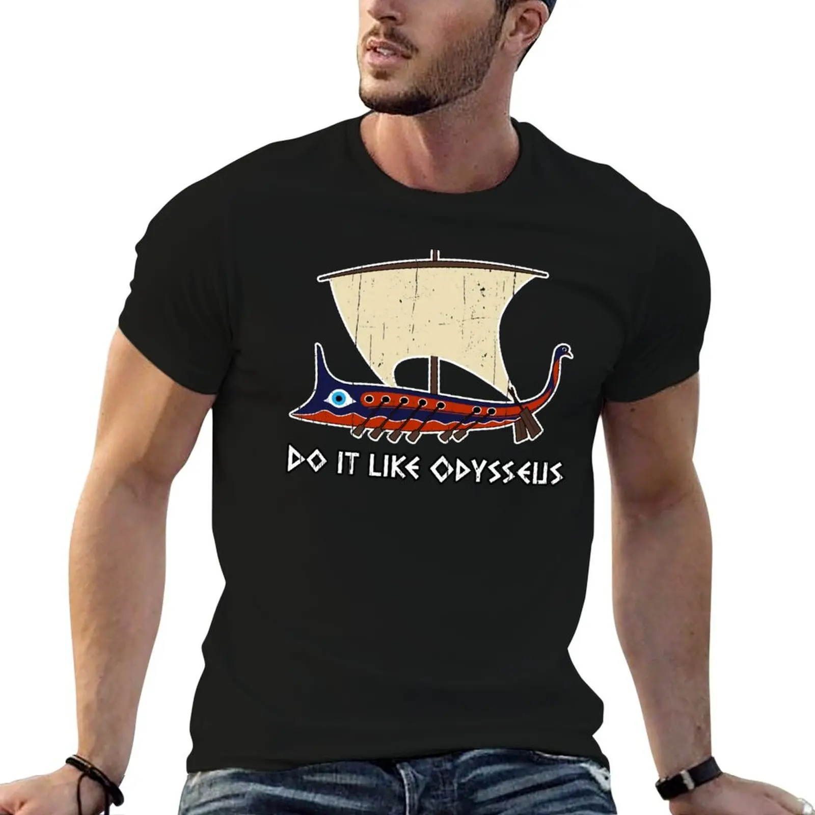 

Trireme: t t Do T-Shirt man man Odysseus for Greek soft Ancient like designer cotton shirt shirts it