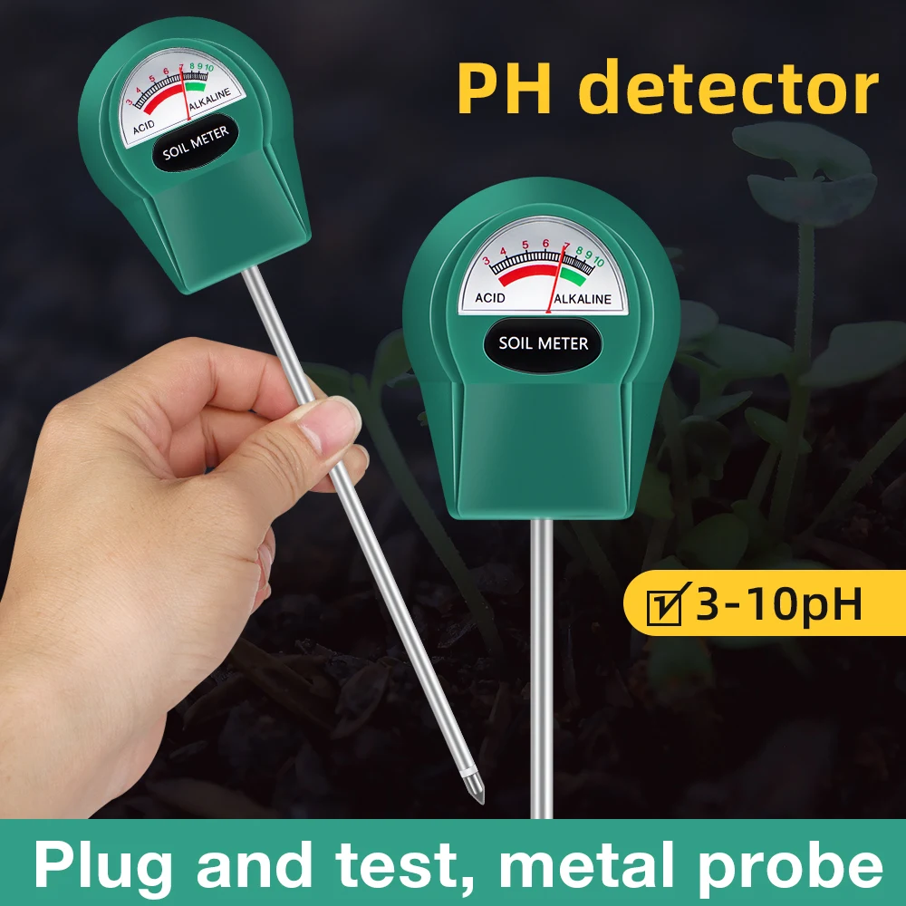 Gardening Soil Tester PH/Water Moisture/Fertility Detector Soil Moisture Tester Plants Flower Soil PH Meter No Batteries Require