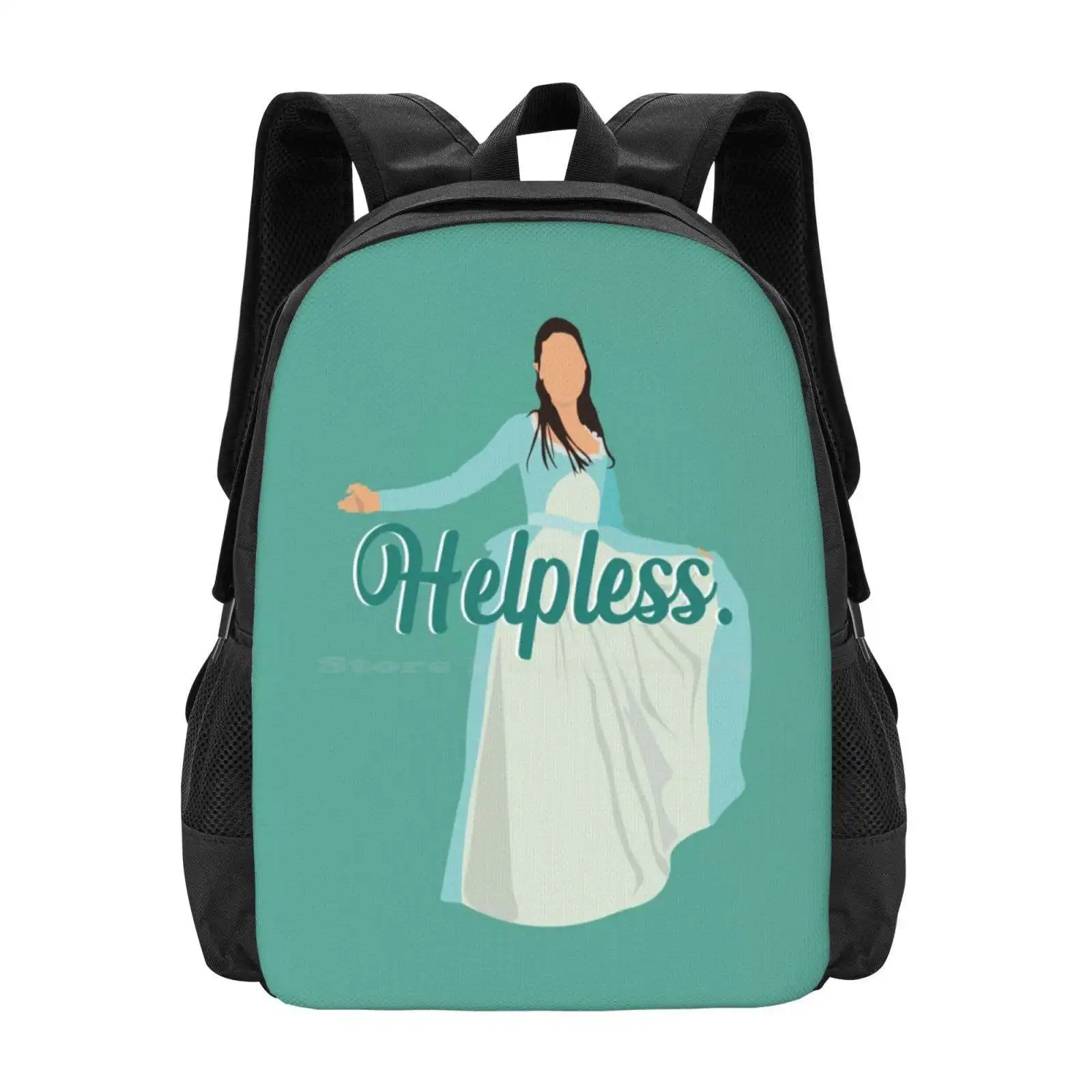 Helpless-Eliza Schuyler Hamiltion Pattern Design Laptop Travel School Bags Aaron Burr Alexander Wait Sisters Schuyler Hamiltion