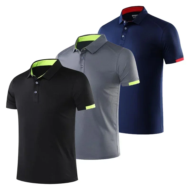 Mens Golf Tennis Jersey felpe Running Sport top palestra Fitness Plus Size camicie Quick Dry traspirante abbigliamento da allenamento 6XL