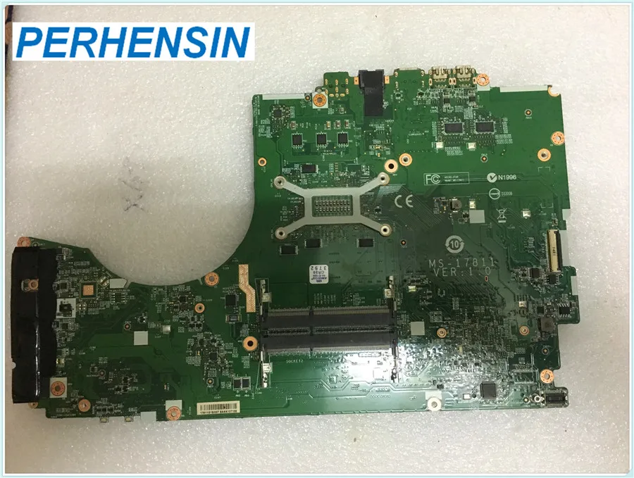 FOR MSI GT72 GE72 Laptop Motherboard With SR1Q8 i7 4720HQ 2.5GHZ CPU MS-17811 VER 1.0