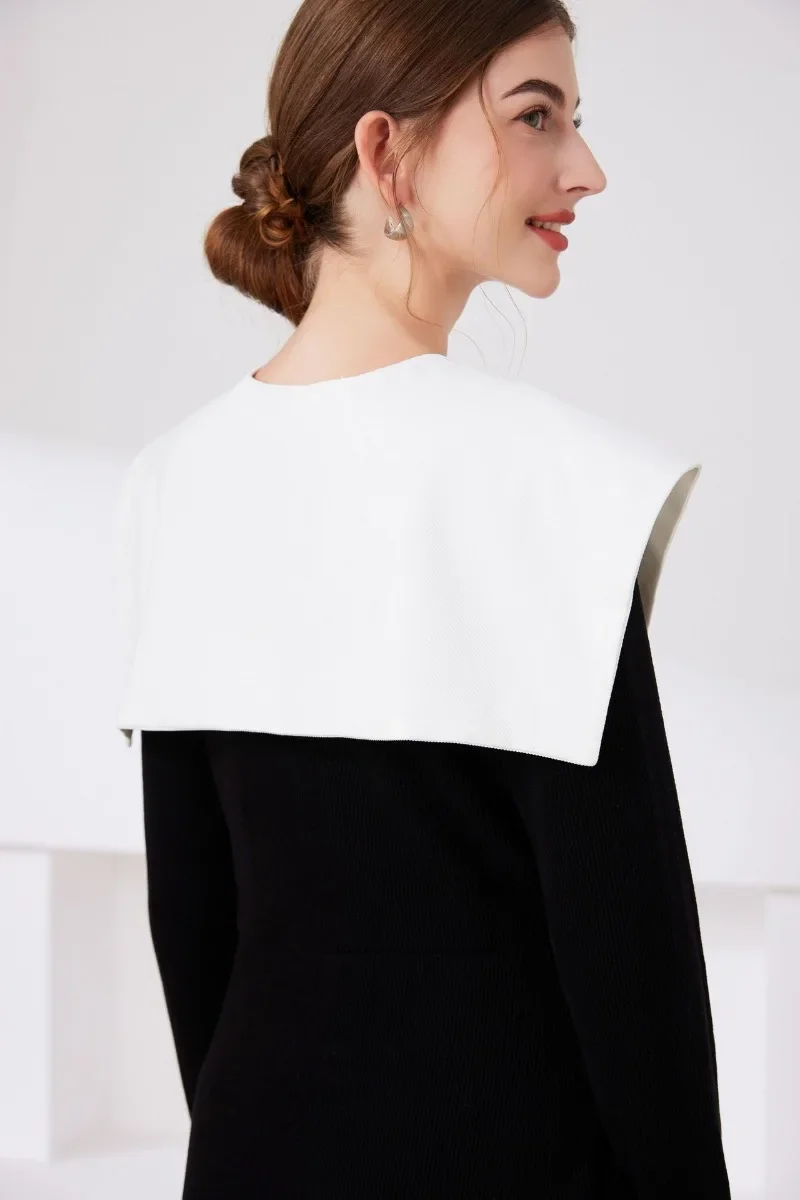 Vintage Blouse Tops Fake Collar Shawls Adjustable Pointed Lapel Detachable Lapel Half Shirt False Collar