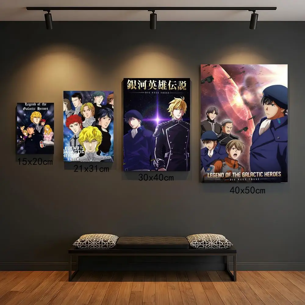 anime L-Legend of the Galactic Heroes-S Painting Calligraphy Elegant Botanical Decor for Living Room Modern Interior Design