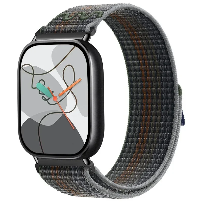 Laço trançado de náilon para xiaomi banda 8/9 pro esportes smartwatch pulseira confortável para redmi relógio 5/4 cinto substituível