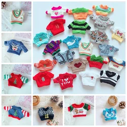 Doll Clothes for 20cm Korea Dolls Plush Star Doll's Clothing Cute Sweater Stuffed Toy Outfit for Idol Dolls Accessories