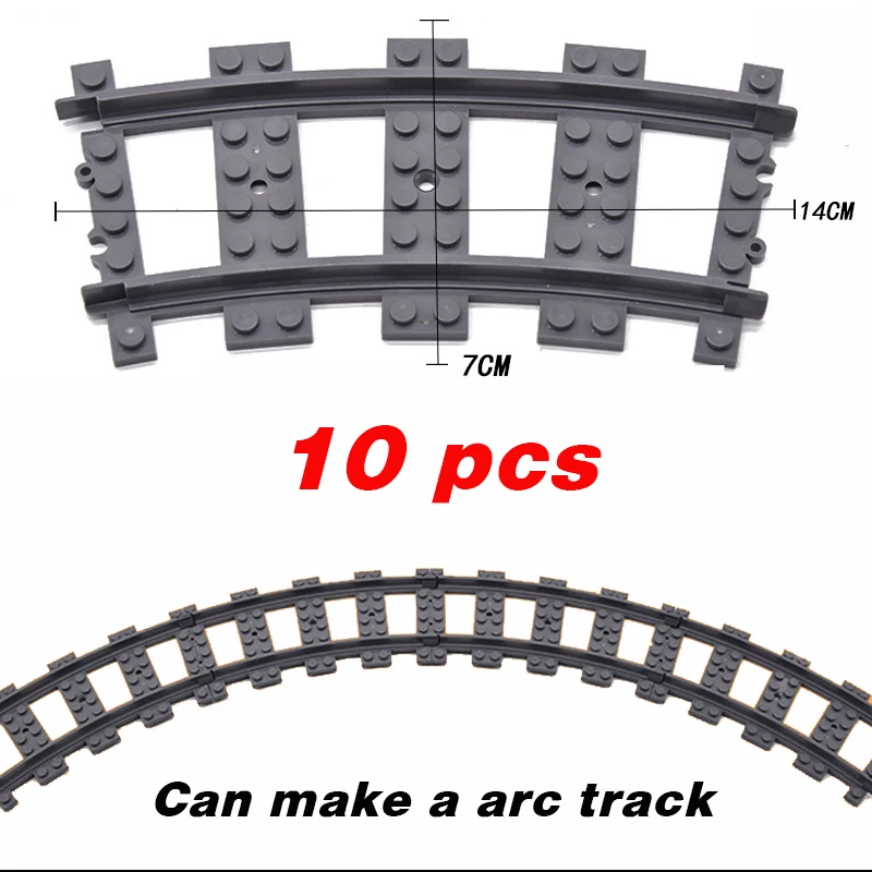 NEW City Trains Flexible Tracks Soft Straight Curved Rails Switch Building Block Creative Models Railways Toys For Kids Gifts