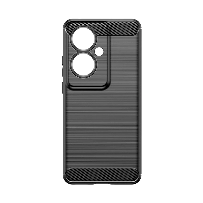 For Oppo Reno11 F Case Anti-knock Silicone Carbon Fiber Back Cover For Oppo Reno11F 11 F 5G Case For Oppo Reno 11F Case 6.7 inch