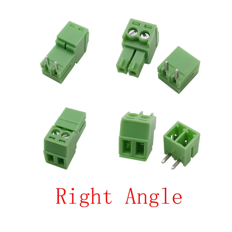 5Pair KF2EDG 3.5mm Pitch PCB Screw Terminal Block Connector 2/3/4/5/6/7/8/9/10/12 Pin Plug Header Terminals Straight/Right Angle