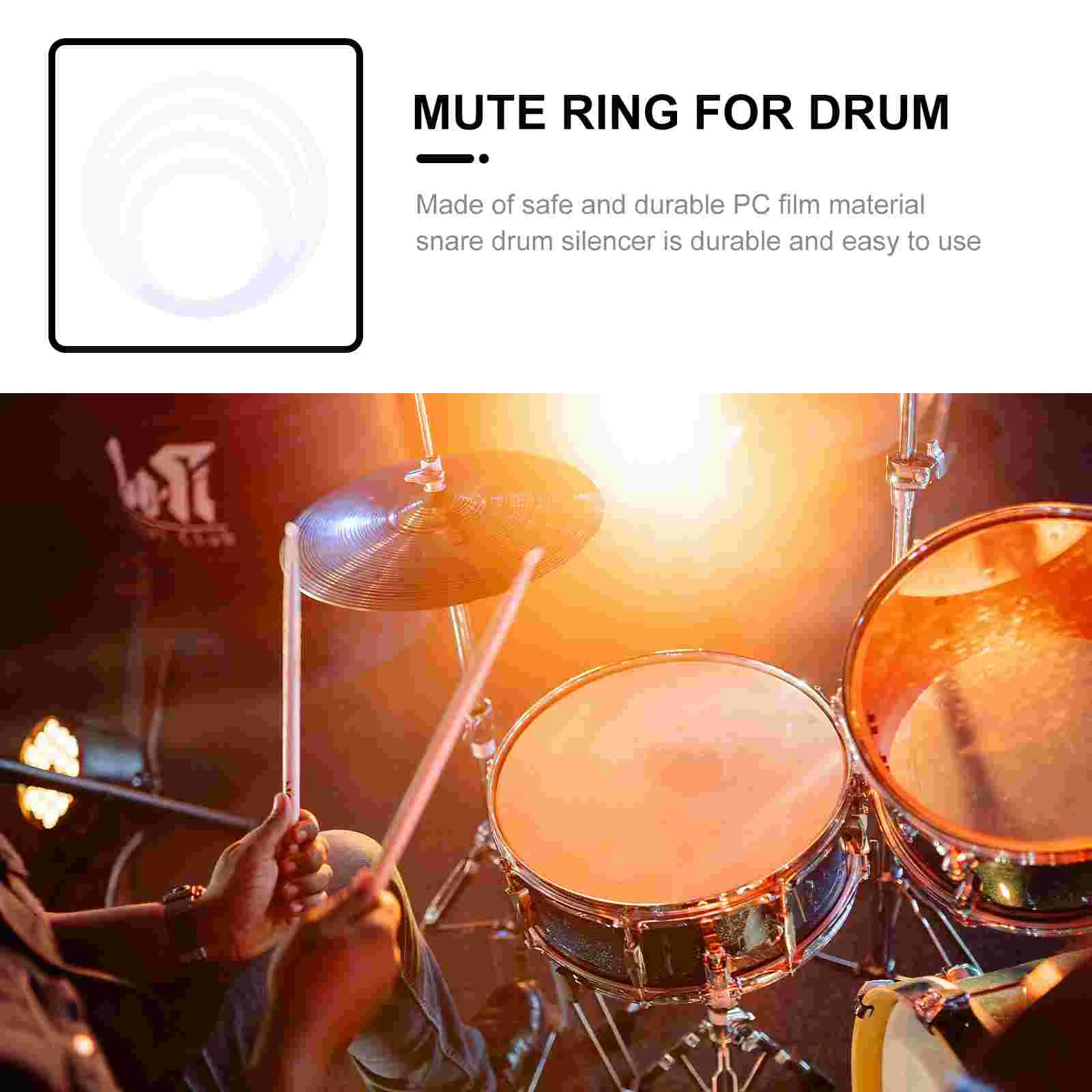 4 Pcs Electric Drum Set Playset Accessories Accessoire Polyacid Film Tone Control Ring