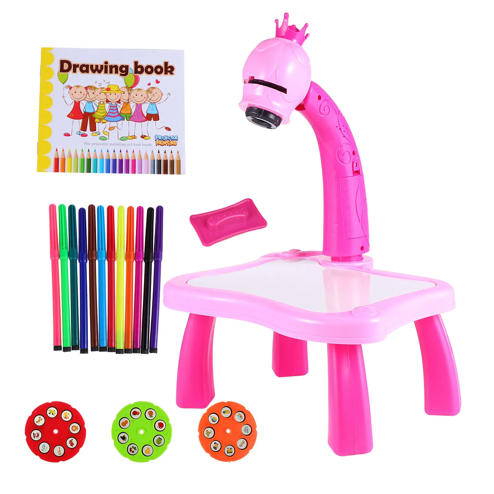adorable-drawing-table-cartoon-board-projector-toy-stylish-projection-plastic-painting