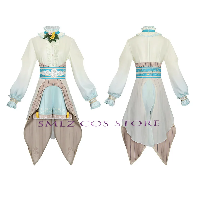 

Halloween Party Outfit Women Queen of the Goldfish Flowers Hinomori Shiho Cosplay Game PJSK Costume Woman Sweet Dress Wig Set