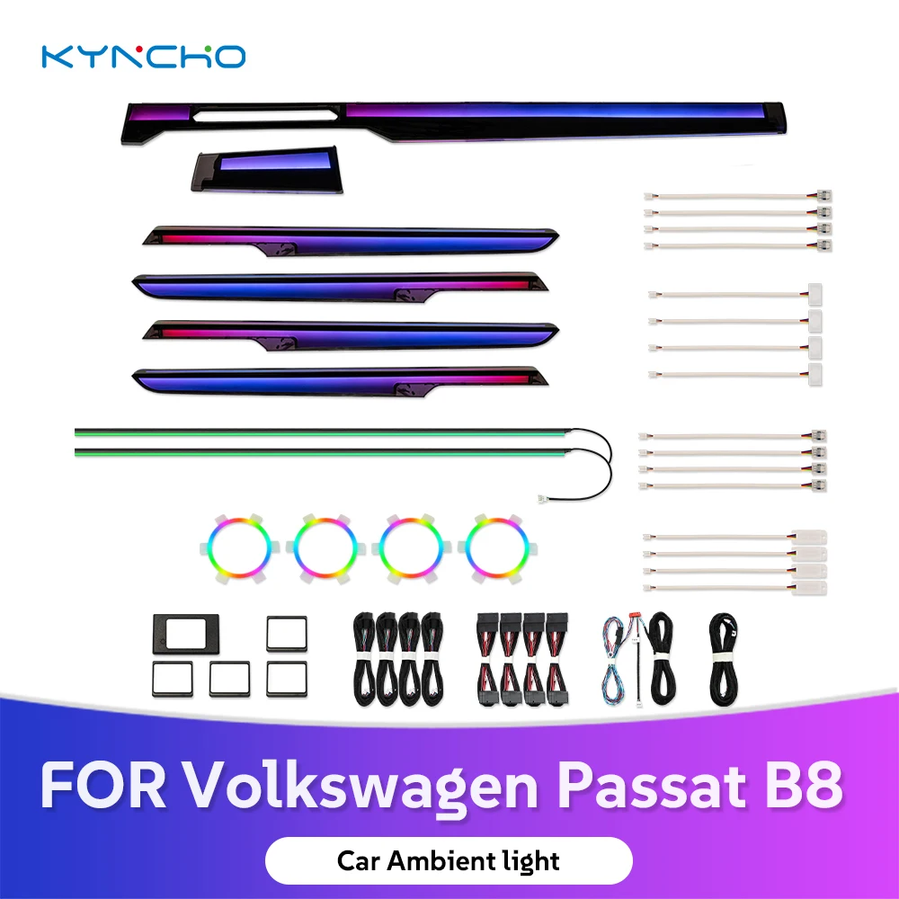 For Volkswagen PASSAT B8 Factory Auto Interior Modification Original LED Symphony Car Ambient Light Exclusive Flowing Light
