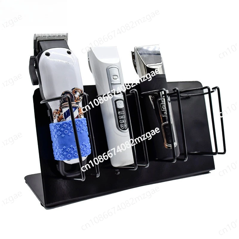 Tools: Electric Clippers, Hanging Racks, Haircut Storage Racks, Stainless Steel, All Black
