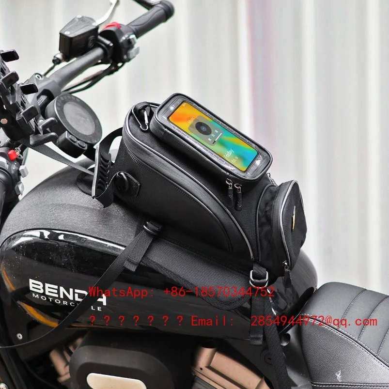 Motorcycle Fuel Tank Magnetic Bag Universal Waterproof Riding Equipment Large Capacity Storage Bag