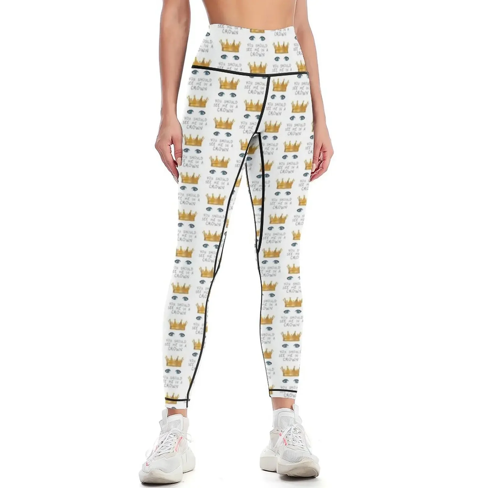

You Should See Me In a Crown Leggings active wear leggins push up woman Women's trousers sportswear gym Womens Leggings