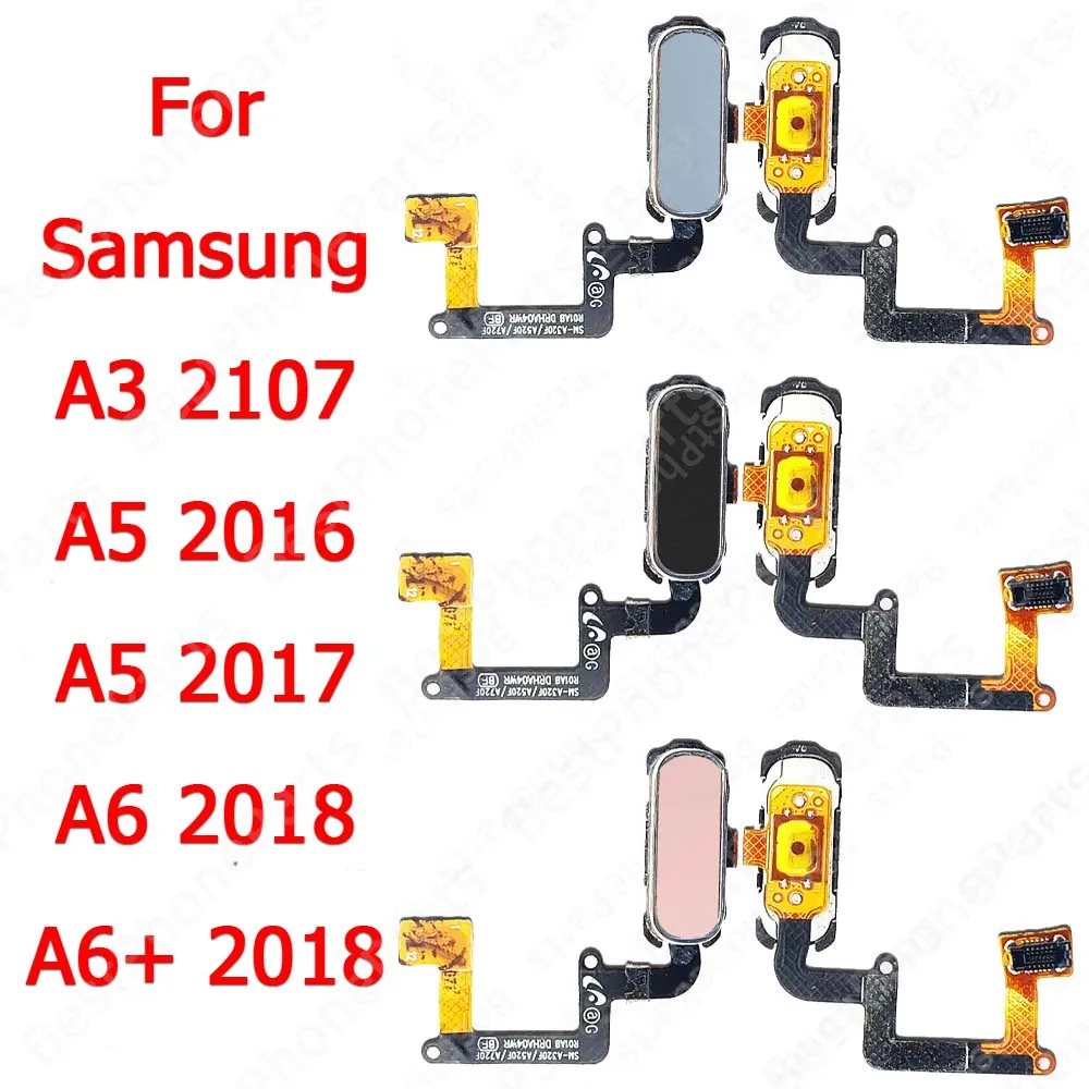 Finger Print Scanner Flex Cable For Samsung Galaxy A6+ A6 Plus 2018 A3 2017 A5 2016 New Fingerprint Sensor Touch Menu