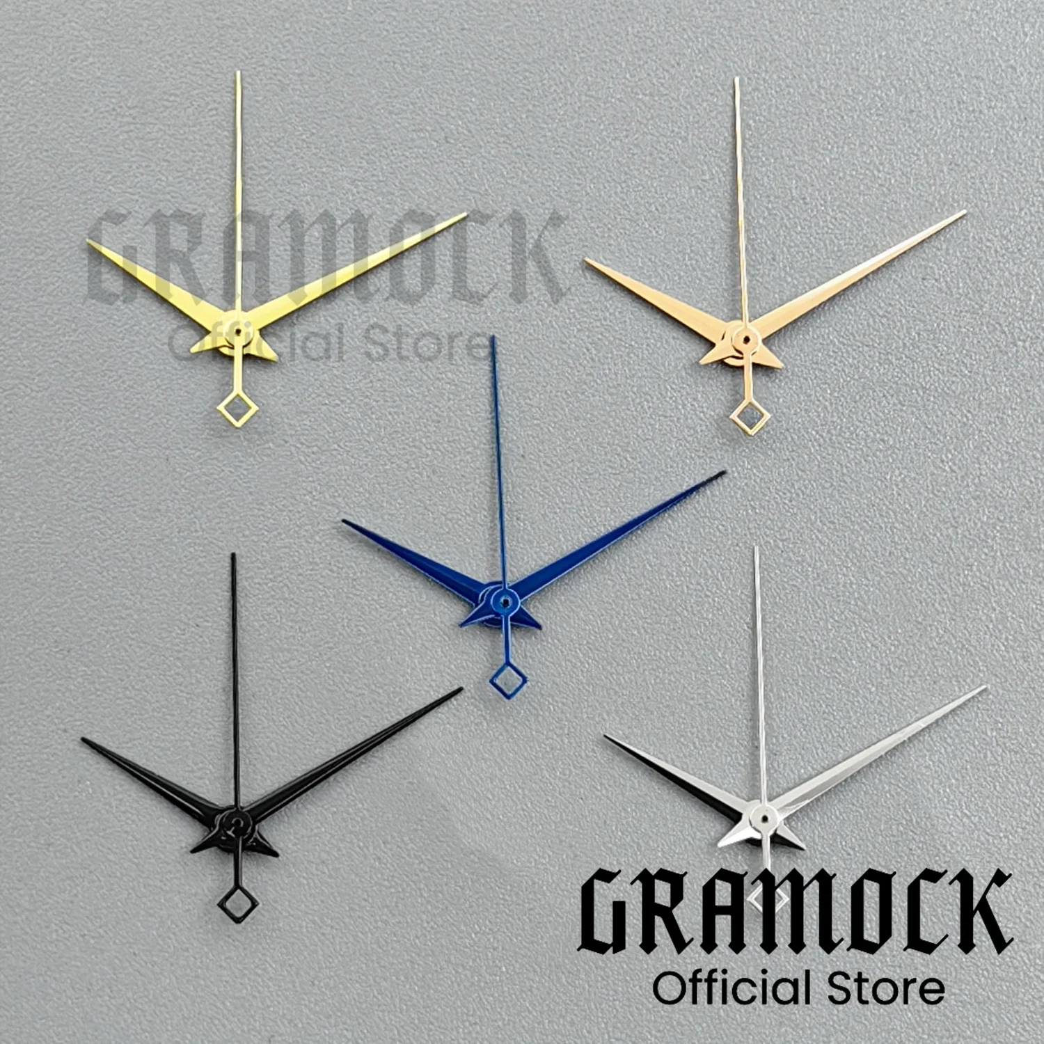 Gramock Silver Gold Black Watch Hands Fit NH35 NH36 ETA2824 PT5000 Miyota8215 DG2813 Automatic Movement Watch Replacement Part
