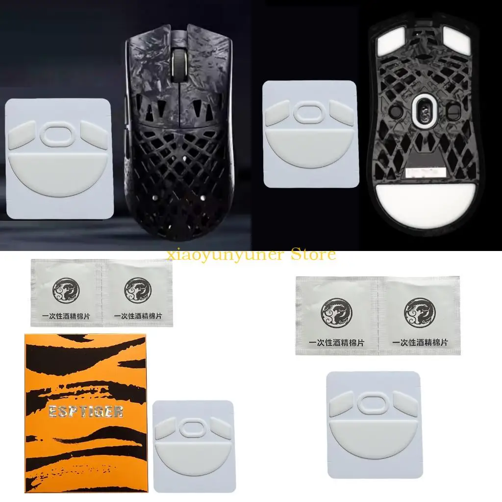 P9JB Ergonomic PTFE Mouse Feet Set For ATK Accurate Control Reduced Frictional Mouse Easy Installation Accessories