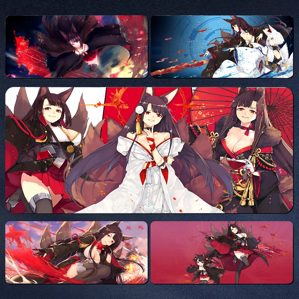 Akagi A-Azur Lane Mousepad Large Gaming Mouse Pad LockEdge Thickened Computer Keyboard Table Desk Mat