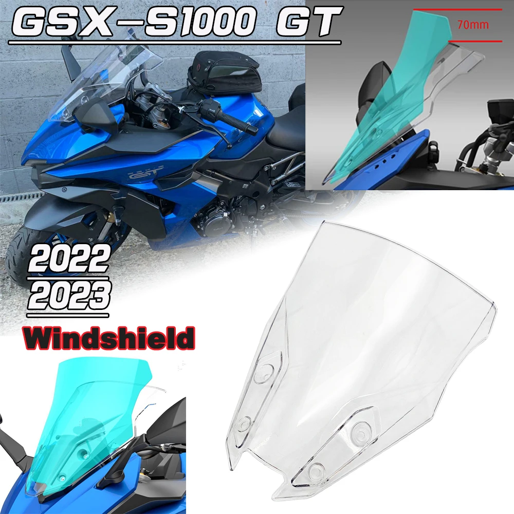 

For GSX-S1000 GT Windshield Clear Windshield Dashboard Motorcycle Windshield For Suzuki gsx-s1000gt 2022 2023