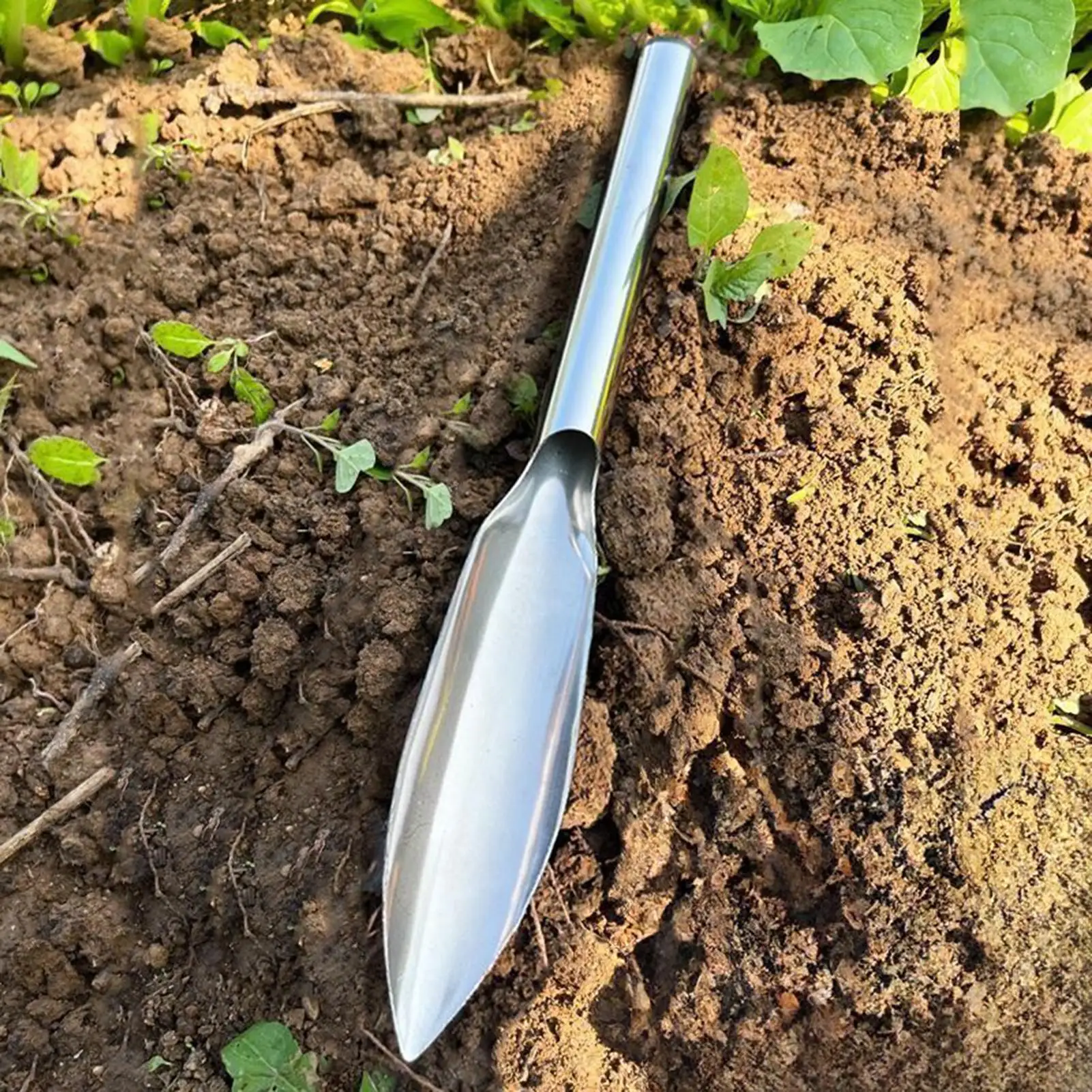 Potting Scoop Stainless Steel Digging Trowel Garden Scoop For Outdoor Yard Lawn Patio Balcony Farm Orchard Greenhouse