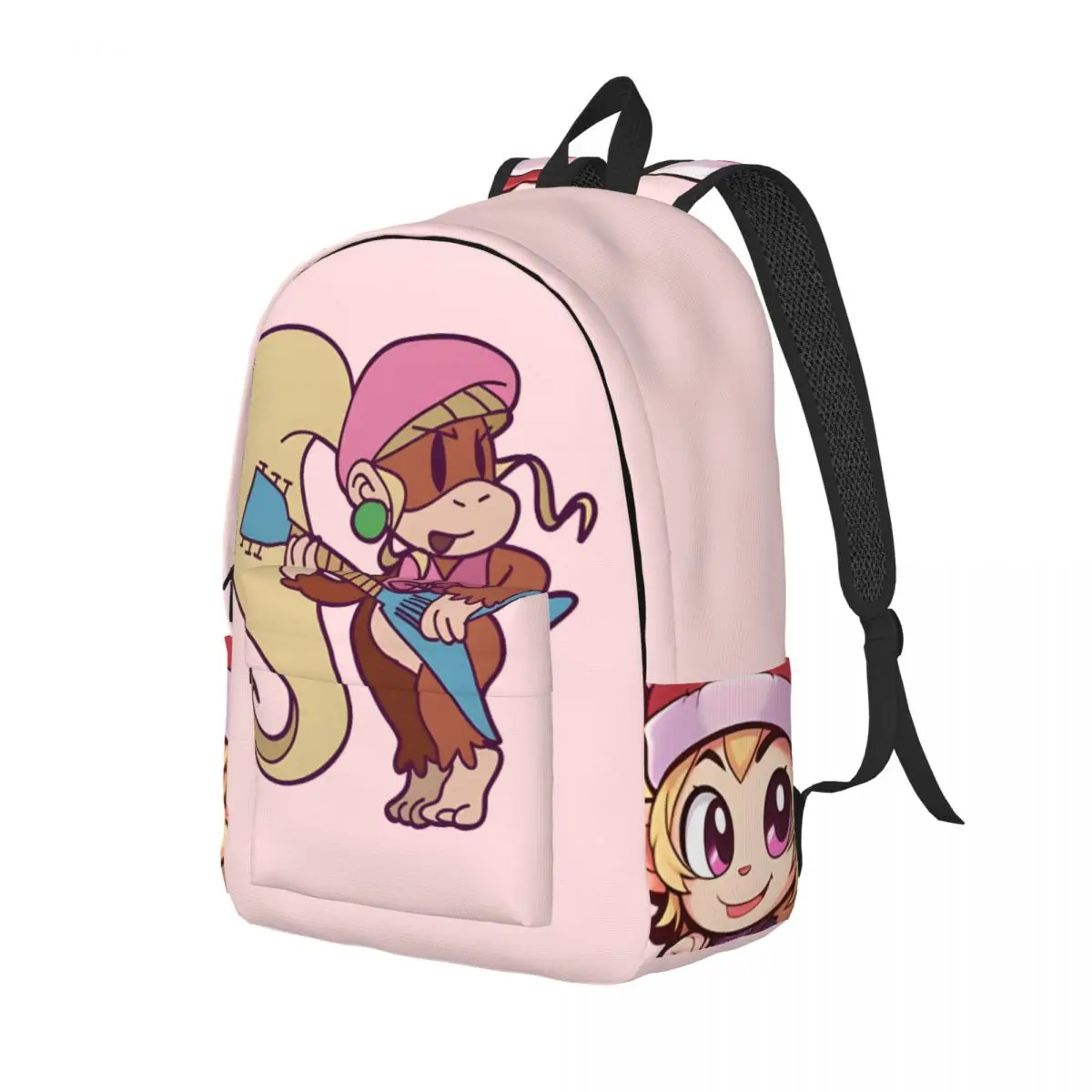 Handbag Cute Guitarist Retro Washable D-Donkey Kong Couple For Gifts Good Quality Rucksack Hiking