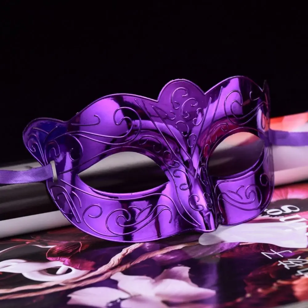 Mezza faccia Maschera per ondulazioni dell'acqua Puntelli per cosplay per feste Forniture per feste di ballo Maschera per travestimento Puntelli per costumi di carnevale in plastica da uomo