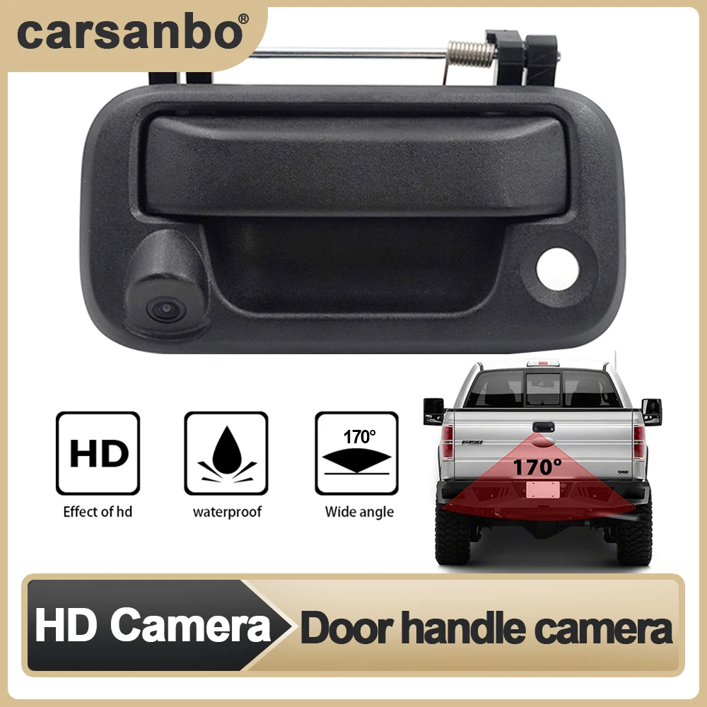

Carsanbo Car Handlebar Rear View Camera High Quality HD Wide Angle 170 Degree Truck Waterproof Camera for F150 F250 F350 F450