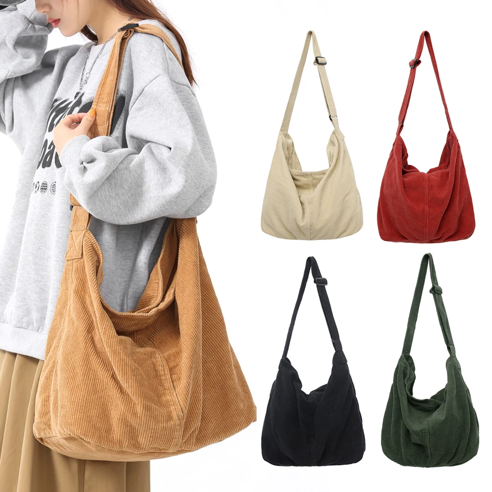 Large Capacity Shoulder Bags for Work Commuting Carrying Bag With Zipper College Style Student Outfit Book Messenger Handbag