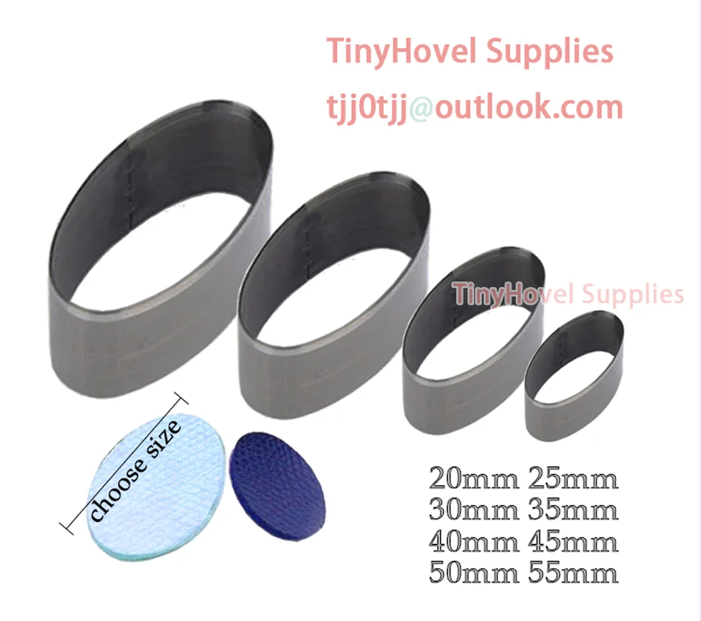 Oval Steel Rule Die Cut, Steel Cutting Mold, Steel Punch -Cutter for Leather Crafts, 20mm-100mm NB026