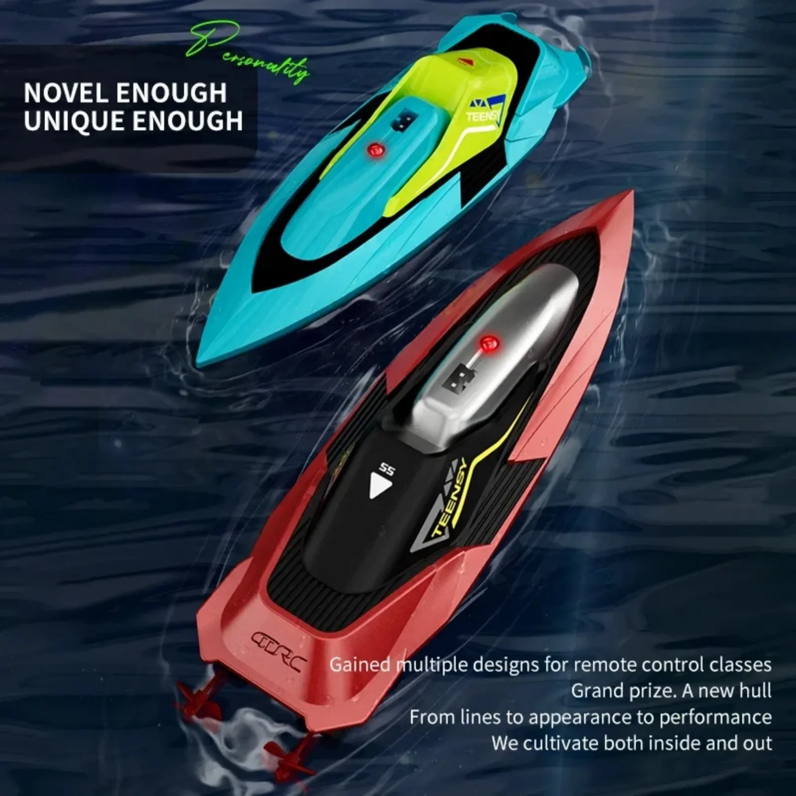 2.4G Radio Controlled Mini RC Boat Toys Waterproof Dual Motor High Speed Racing Speedboat Electric Outdoor Water Toys for Kids