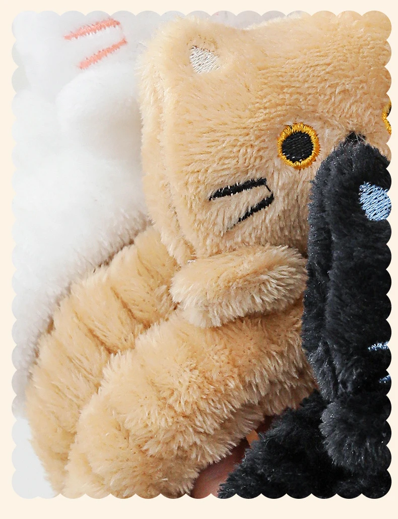 Niedliche Korallen-Fleece-Stirnbänder, elastisch, Cartoon-Katze, Make-up, Gesicht waschen, Haarbänder, weich, spurlos, Gesichts-Spa-Kopfbedeckung, Haar-Accessoires – Detail 4