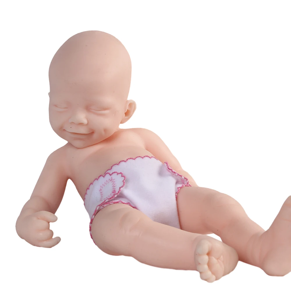 COSDOLL 15,7 Zoll 1,9 kg volle Silikon-Reborn-Puppen, realistisches schlafendes Jungenspielzeug, unbemalt, unvollendete Puppen, DIY leere Spielzeug-Sets