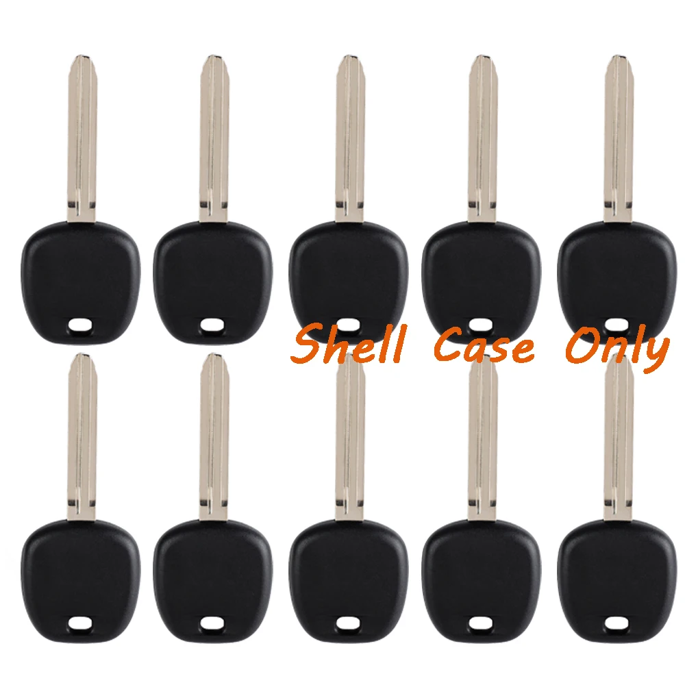 

10 Transponder Key Shell Case for Toyota 4Runner Avalon Camry Corolla Highlander Matrix Sienna Tundra Yaris TOY43 TR47 No logo
