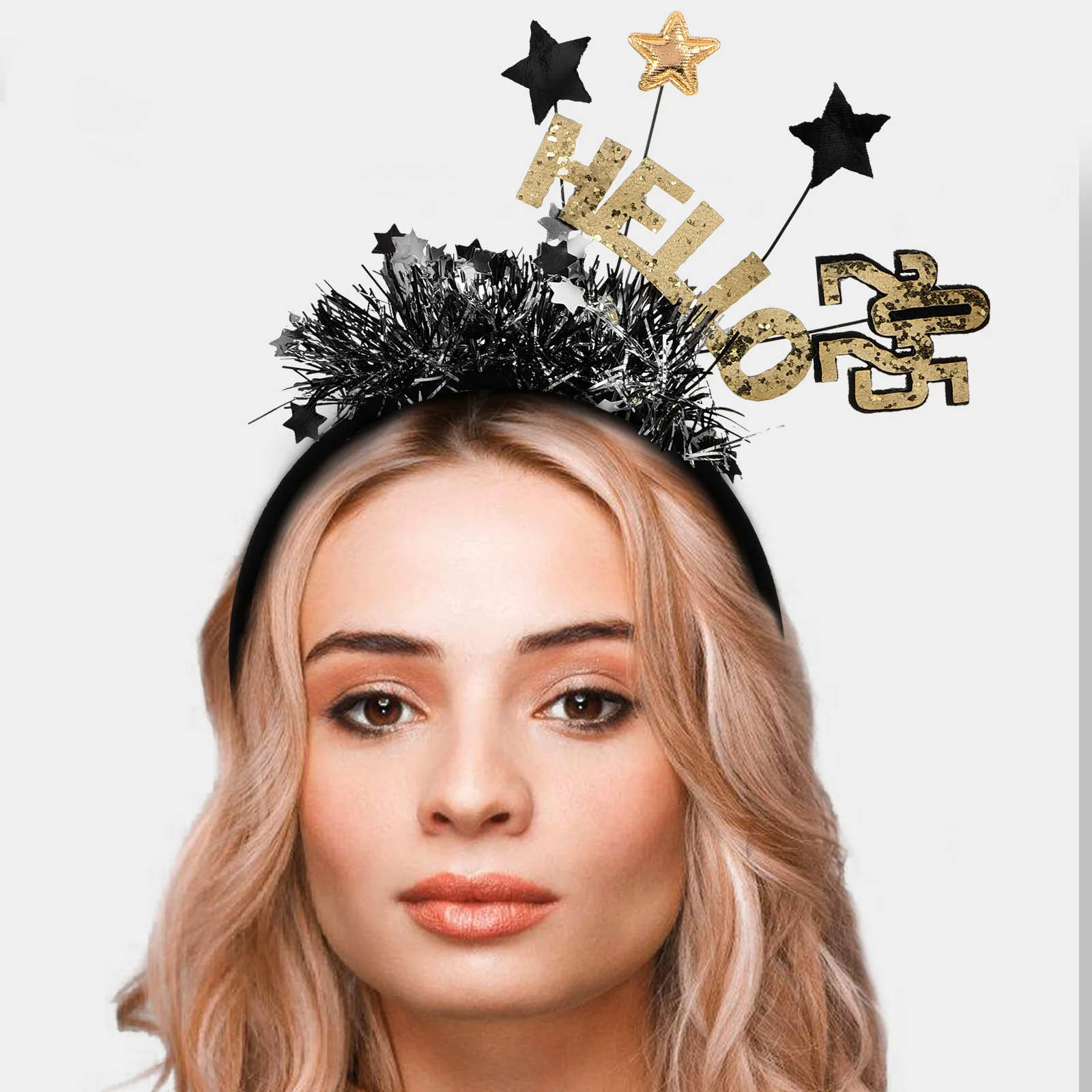 

Happy New Happy New Year Headb s 2025 Party Decorations Reusable Hats Accessories Christmas Celebrations