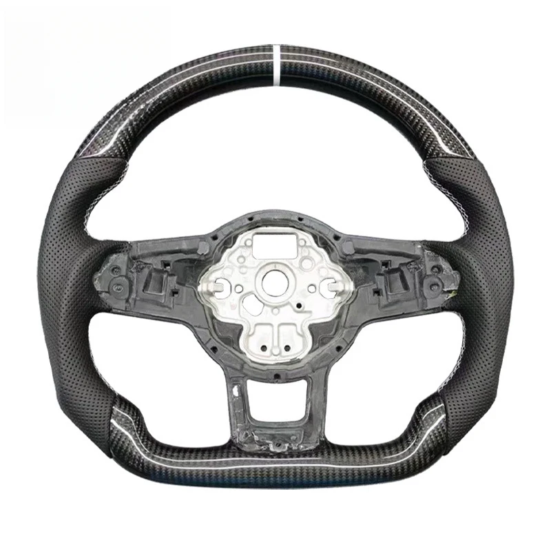 For Golf 7 GTI carbon fiber steering wheel modification, cross-border supply, one-piece drop-shipping steeri