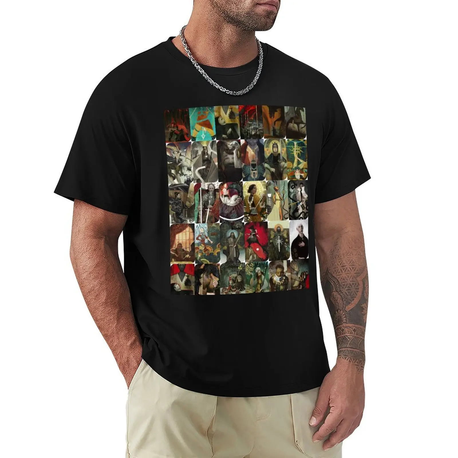 

Dragon Age Tarot Cards T-Shirt anime shirt for a boy cotton graphic tees anime t shirts mens workout shirts